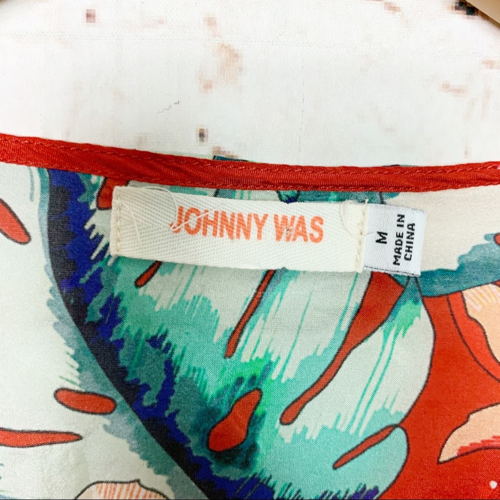 Johnny Was Evy Silk Floral Blouse - Picture 9 of 13